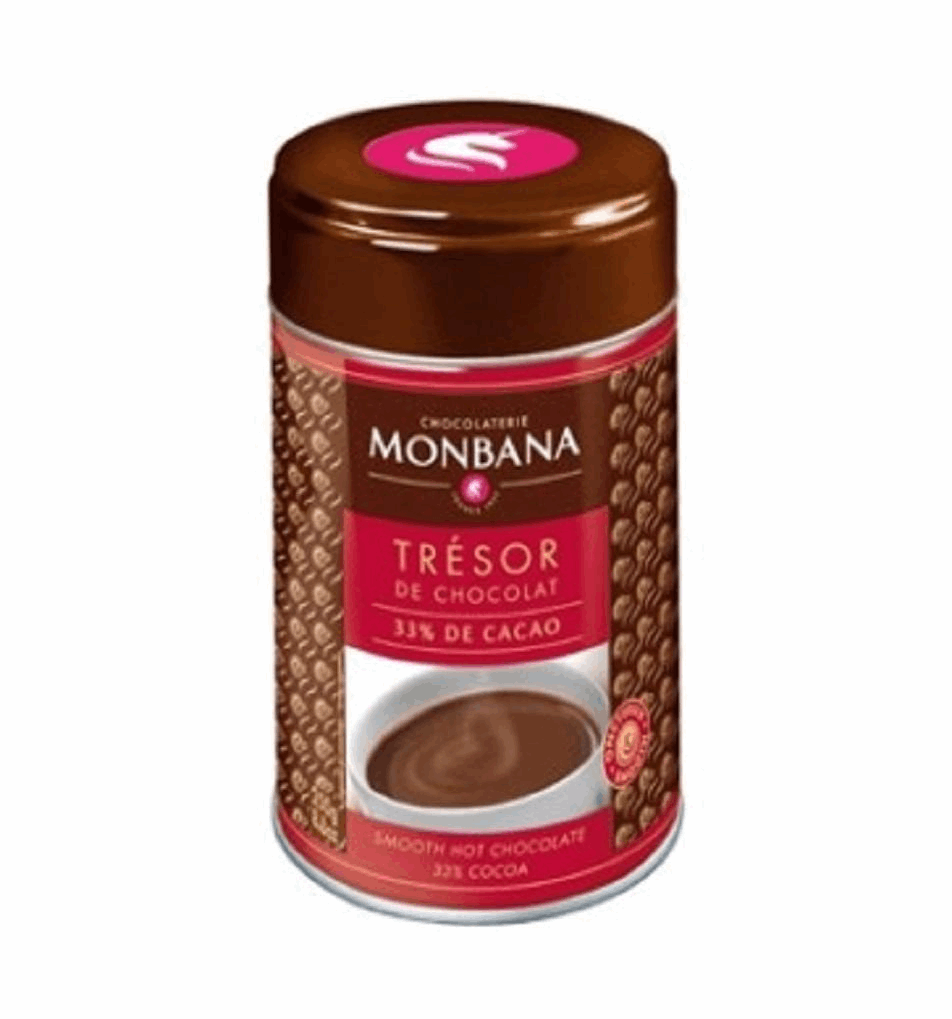 Monbana Drinking Chocolate "Tresor" 250g Tin-250g-Loose Leaf Tea-High Teas