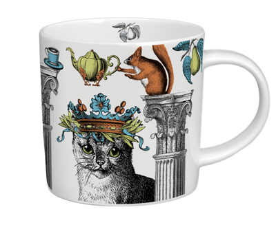 Bone China Mug White Cat