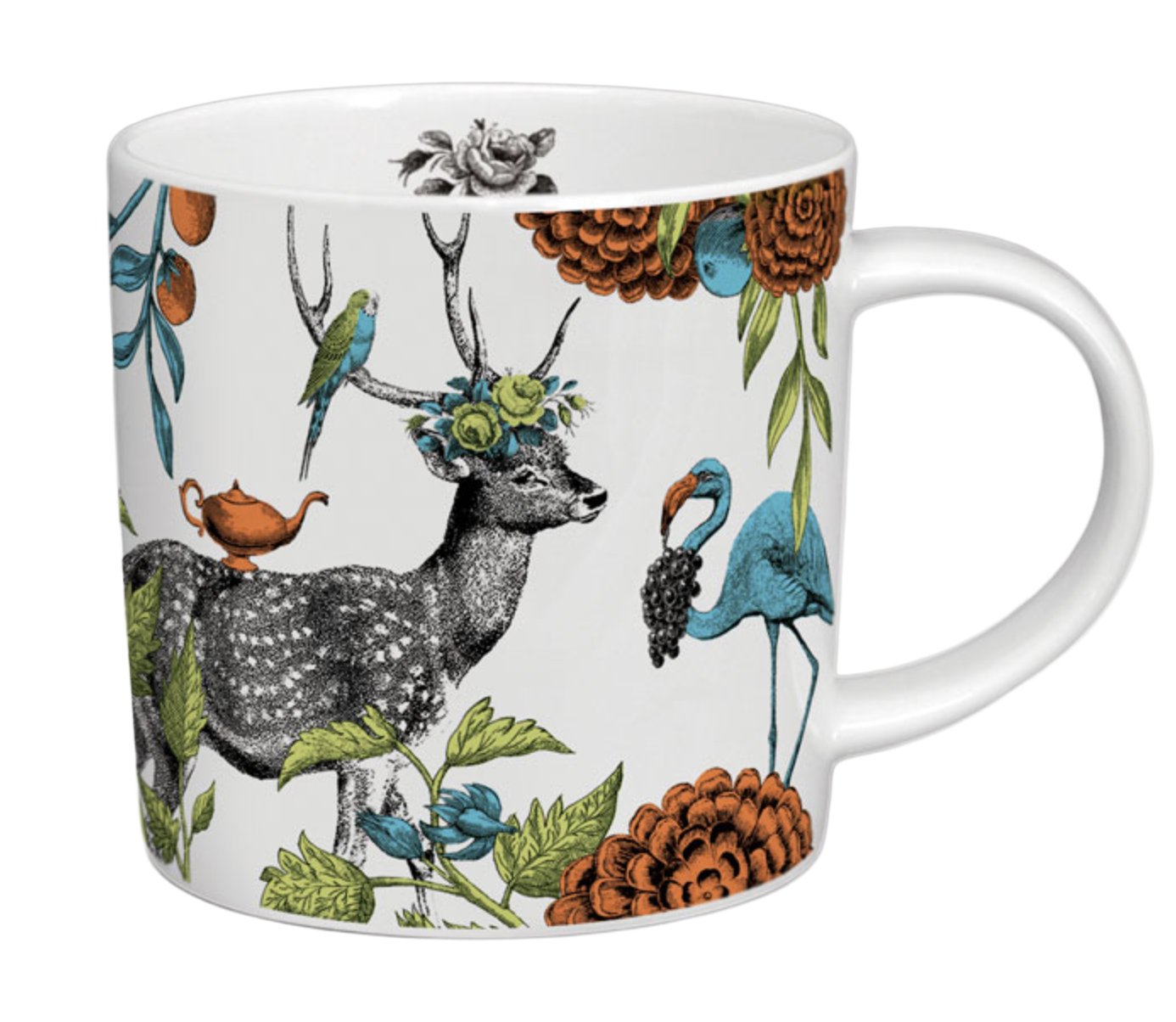 Bone China Mug White Stag