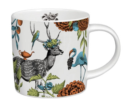 Bone China Mug White Stag