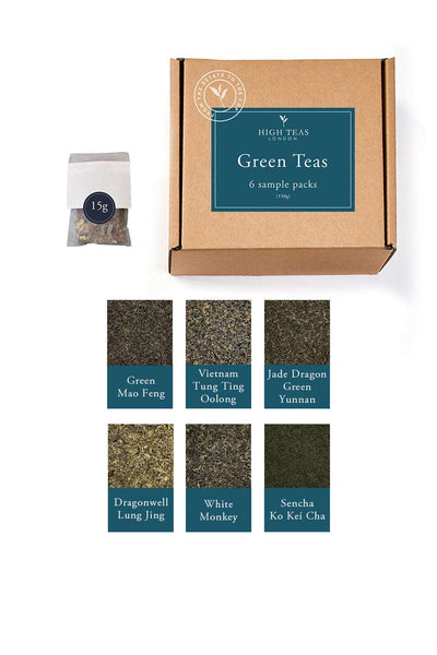 Green Tea Mini Sample Box (6 x 15g)-Loose Leaf Tea-High Teas