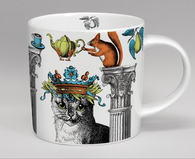 Bone China Mug White Cat