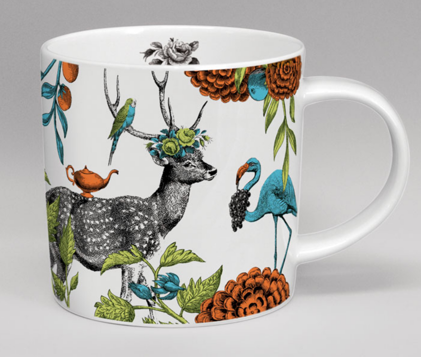Bone China Mug White Stag