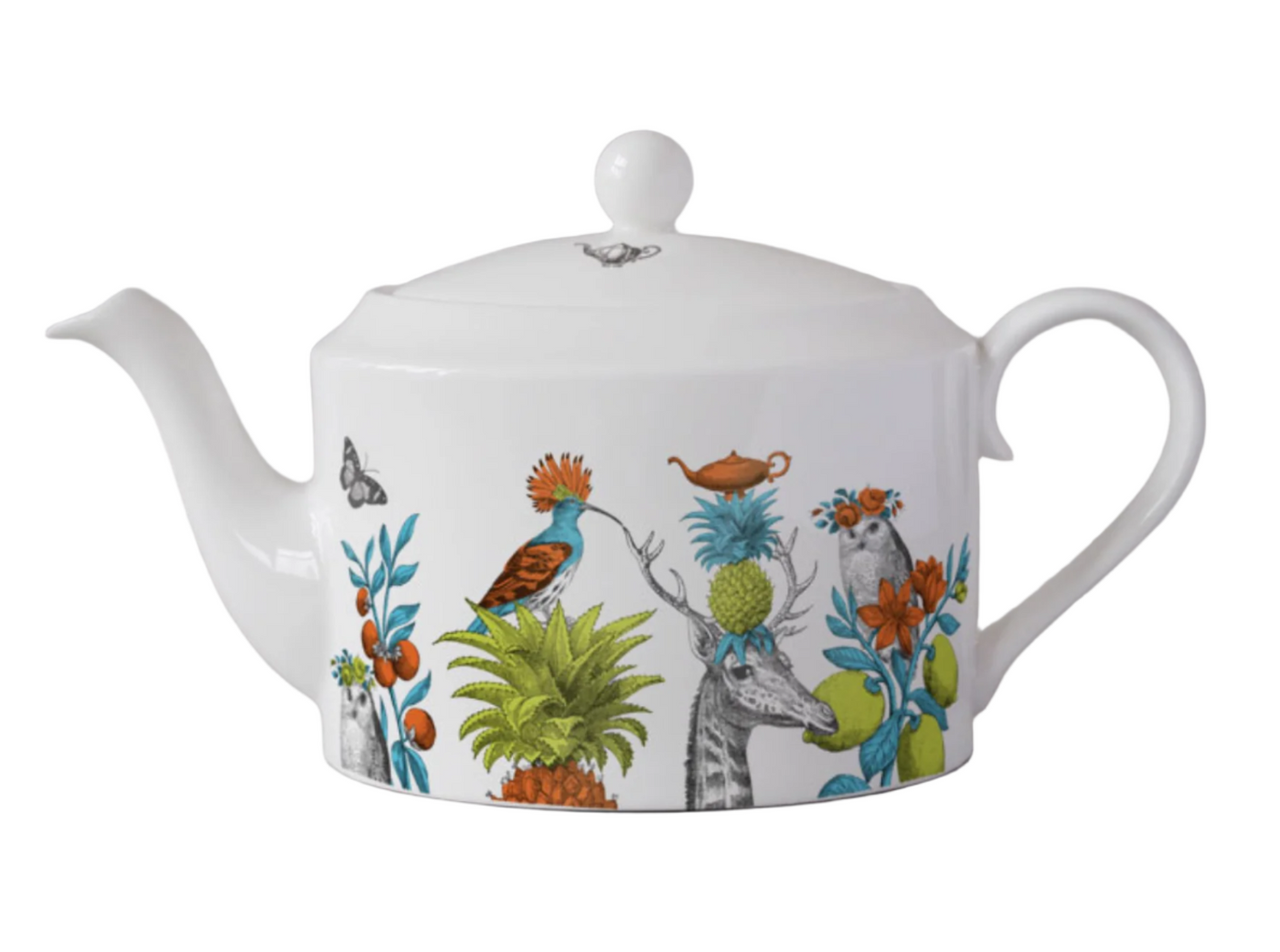 Bone China Teapot White Giraffe