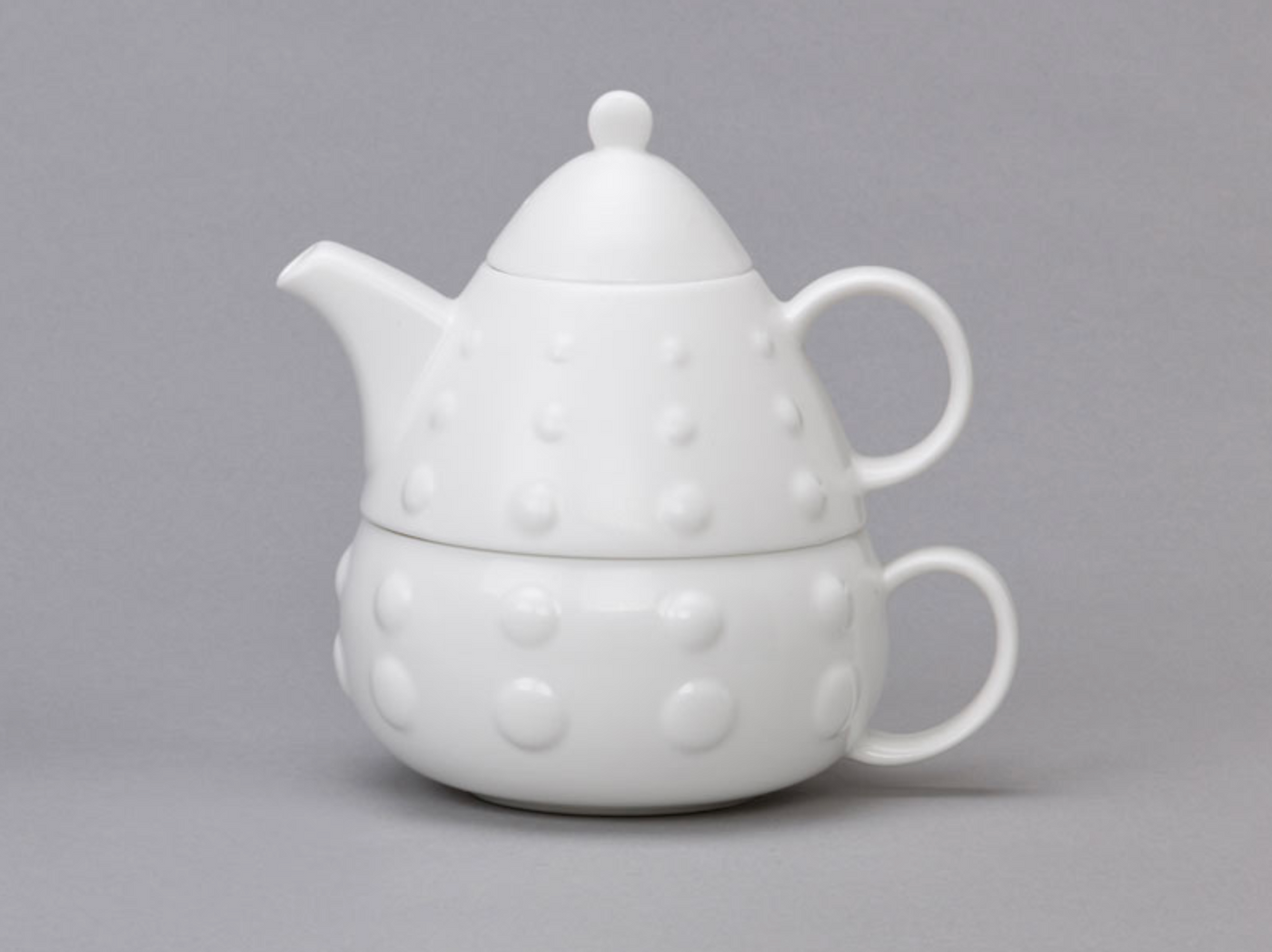 Bone China Teapot White for one