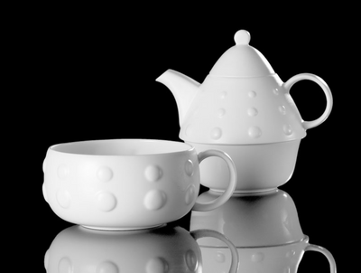 Bone China Teapot White for one