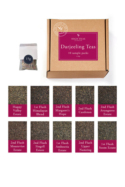Darjeeling Tea Sample Box (10 x 15g)-Loose Leaf Tea-High Teas