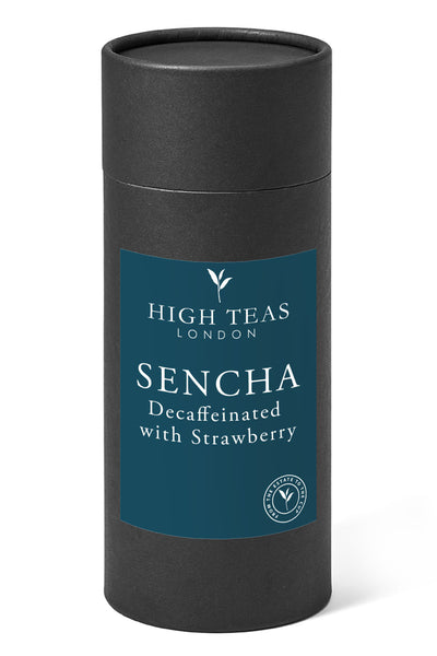 Decaffeinated Mild Chinese Sencha with Strawberry Pieces-150g gift-Loose Leaf Tea-High Teas