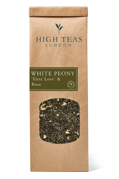 White Peony with Rose Petals aka First Love-50g-Loose Leaf Tea-High Teas