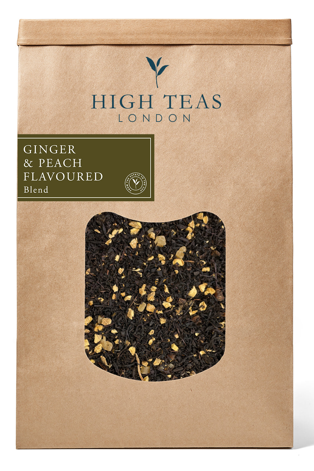 Ginger & Peach flavoured black tea-500g-Loose Leaf Tea-High Teas