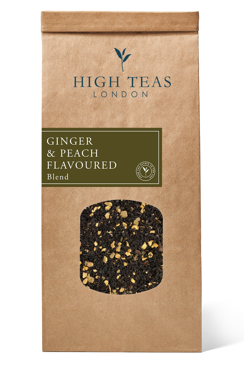 Ginger & Peach flavoured black tea-250g-Loose Leaf Tea-High Teas