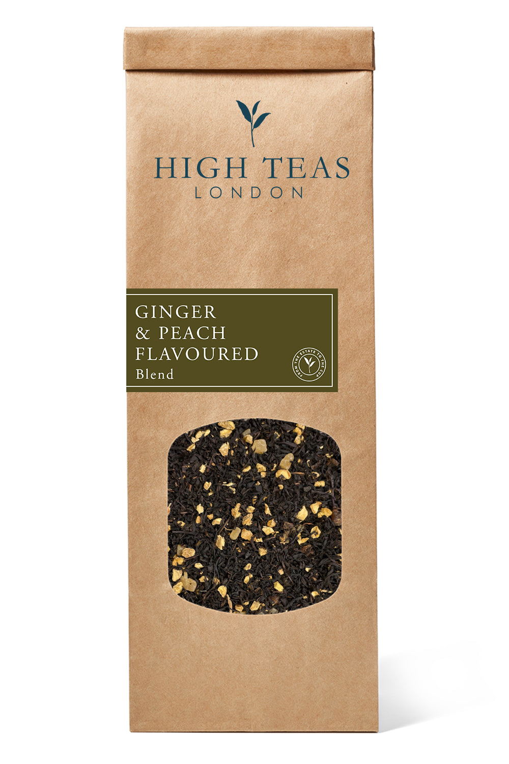 Ginger & Peach flavoured black tea-50g-Loose Leaf Tea-High Teas