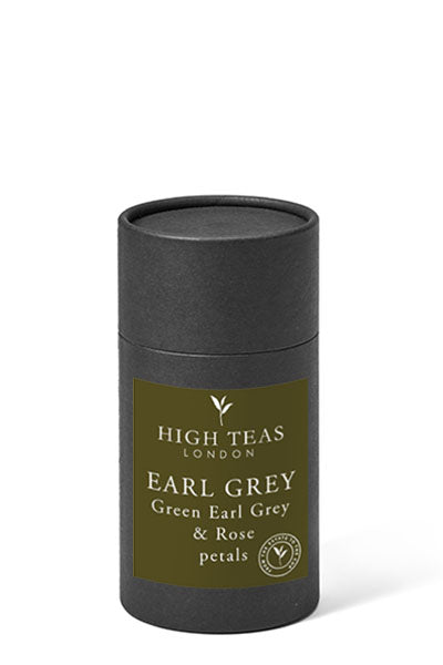 Finest Green Earl Grey, with Rose petals-60g gift-Loose Leaf Tea-High Teas