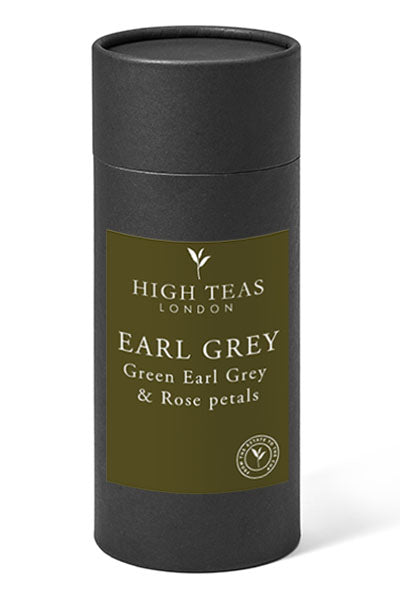 Finest Green Earl Grey, with Rose petals-150g gift-Loose Leaf Tea-High Teas