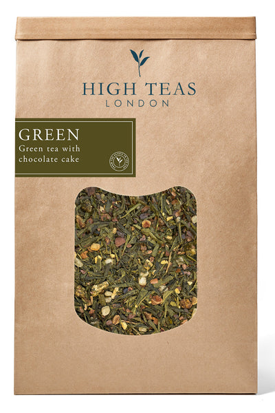 Green Tea with Chocolate Cake, Pear & Ginger-500g-Loose Leaf Tea-High Teas