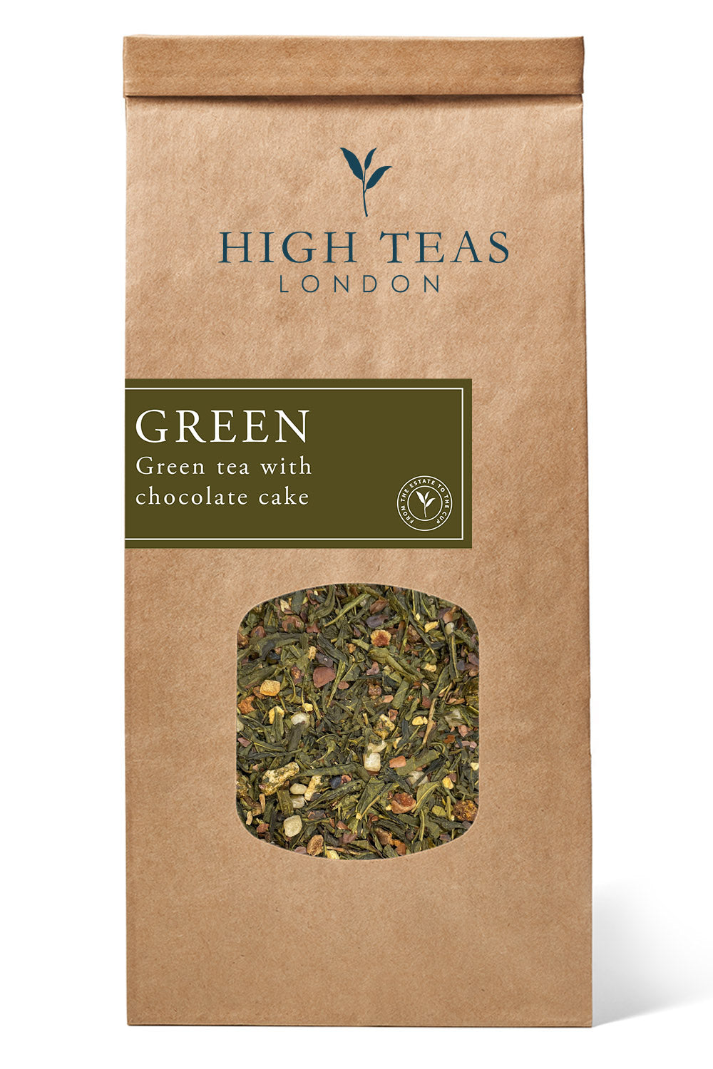 Green Tea with Chocolate Cake, Pear & Ginger-250g-Loose Leaf Tea-High Teas