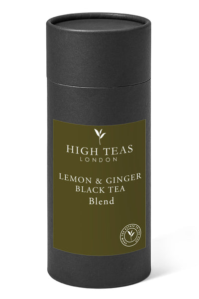 Lemon & Ginger Flavoured Black Tea-150g gift-Loose Leaf Tea-High Teas