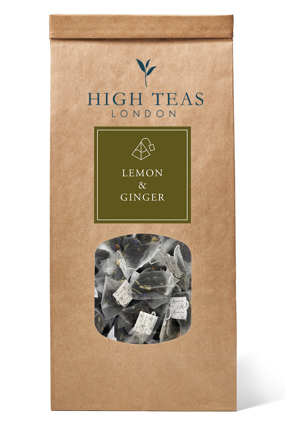 Lemon & Ginger Infusion (pyramid bags)-60 pyramids-Loose Leaf Tea-High Teas