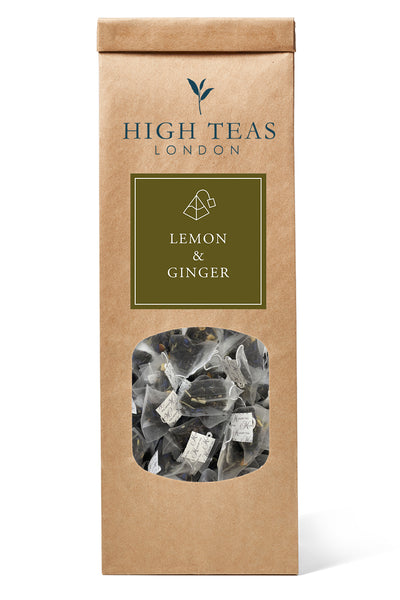 Lemon & Ginger Infusion (pyramid bags)-20 pyramids-Loose Leaf Tea-High Teas