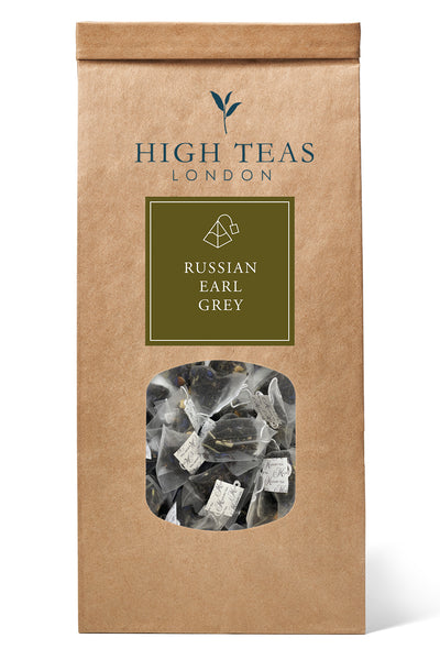 Russian Earl Grey (Pyramid Bags)-60 pyramids-Loose Leaf Tea-High Teas