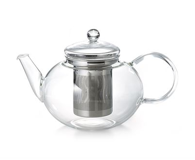 Glass teapot 1.2litre with stainless steel infuser-Qty-Loose Leaf Tea-High Teas