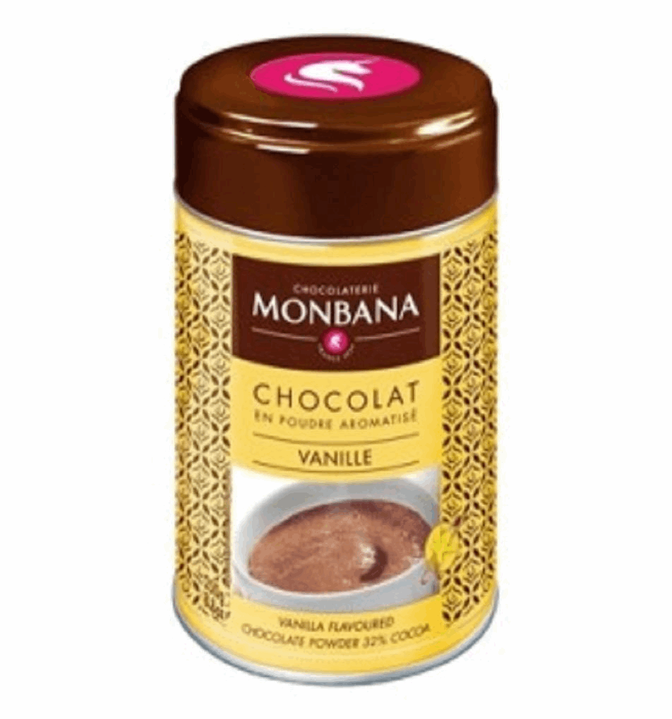 Monbana Caramel Flavoured Drinking Chocolate 250g Tin-250grams-Loose Leaf Tea-High Teas